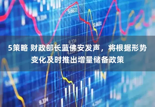 5策略 财政部长蓝佛安发声，将根据形势变化及时推出增量储备政策