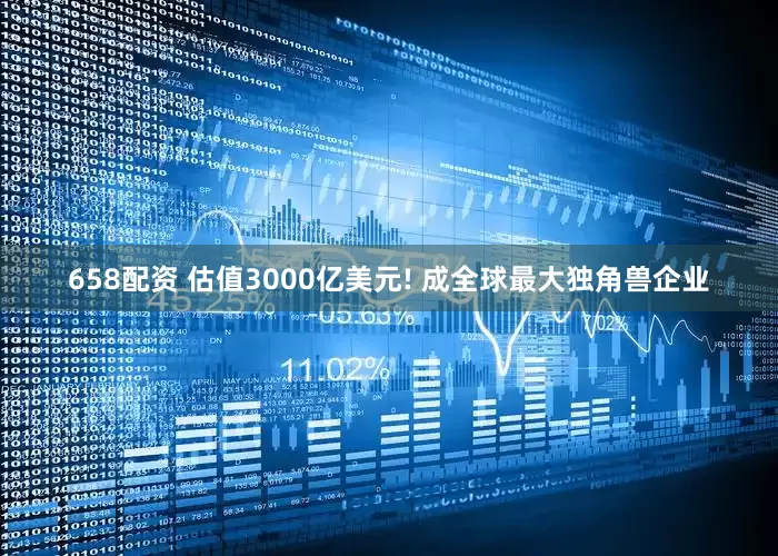 658配资 估值3000亿美元! 成全球最大独角兽企业